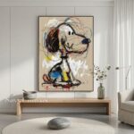 Graffiti Style Snoopy Art | Neo-Expressionist Painting #AA 473 - Image 10