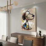Graffiti Style Snoopy Art | Neo-Expressionist Painting #AA 473 - Image 5