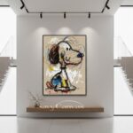 Graffiti Style Snoopy Art | Neo-Expressionist Painting #AA 473 - Image 8