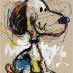 Graffiti Style Snoopy Art | Neo-Expressionist Painting #AA 473