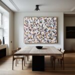 Original Large Colorful Abstract Art on Canvas #TC 140 - Image 8