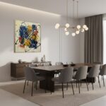 Colorful Abstract Expressionist Canvas Art | Modern Living Room Decor #AA 527 - Image 3