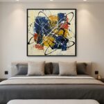 Colorful Abstract Expressionist Canvas Art | Modern Living Room Decor #AA 527 - Image 6