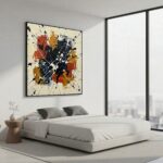 Explosive Abstract Expressionist Canvas | Modern Living Room Art #AA 528 - Image 3
