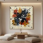 Explosive Abstract Expressionist Canvas | Modern Living Room Art #AA 528 - Image 2