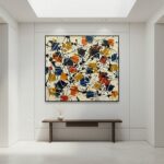 Vibrant Multi-Color Abstract Canvas Art | Modern Wall Decor #AA 529 - Image 9