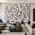 Original Large Colorful Abstract Art on Canvas #TC 140 - Image 9