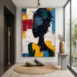 Textured Abstract Impressionist Art | Bold Impasto Canvas Print #AA 532 - Image 2