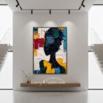 Textured Abstract Impressionist Art | Bold Impasto Canvas Print #AA 532 - Image 7