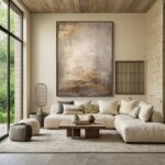 Wabi Sabi Textured Wall Art | Large Vertical Neutral Abstract Canvas #ZZ 109 - Image 5