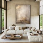 Wabi Sabi Textured Wall Art | Large Vertical Neutral Abstract Canvas #ZZ 109 - Image 6