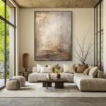 Wabi Sabi Textured Wall Art | Large Vertical Neutral Abstract Canvas #ZZ 109 - Image 10