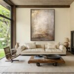 Wabi Sabi Textured Wall Art | Large Vertical Neutral Abstract Canvas #ZZ 109 - Image 12