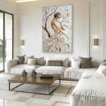 3D Textured Female Portrait - Modern Art Decor #TB 008 - Image 5