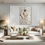 3D Textured Female Portrait - Modern Art Decor #TB 008 - Image 7
