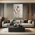 3D Textured Female Portrait - Modern Art Decor #TB 008 - Image 8